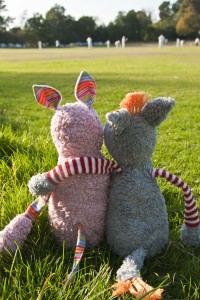 Swallowtail Hill Cuddly Toys - watching the cricket