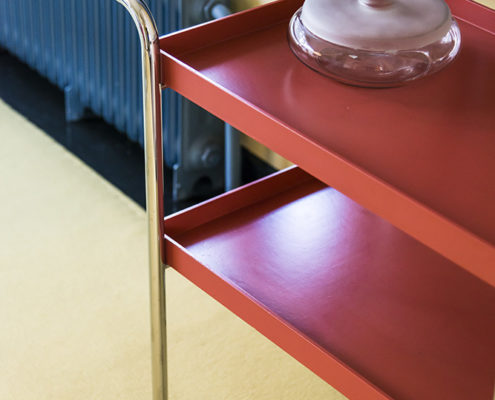 Orange Serving Trolley in Dining Room, Sonnefeld House Rotterdam 171118wc807672