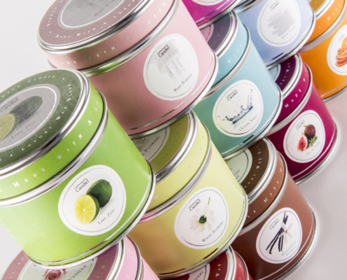 product photography for Copenhagen Candles
