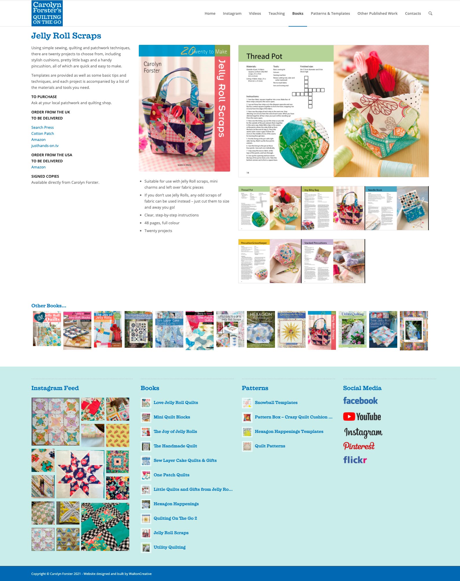 Carolyn Forster's Website Design 10 Jelly Roll Scraps