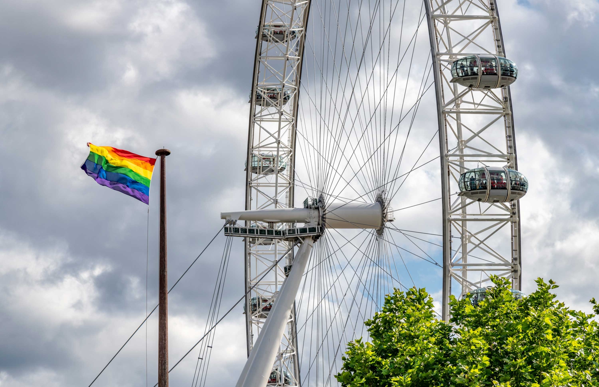 Pride and London Eye shot by Colin Walton at WaltonCreative