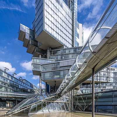Featured Deconstructivist building of the German Bank Nord:LB in Hannover, Germany 200929wc859773