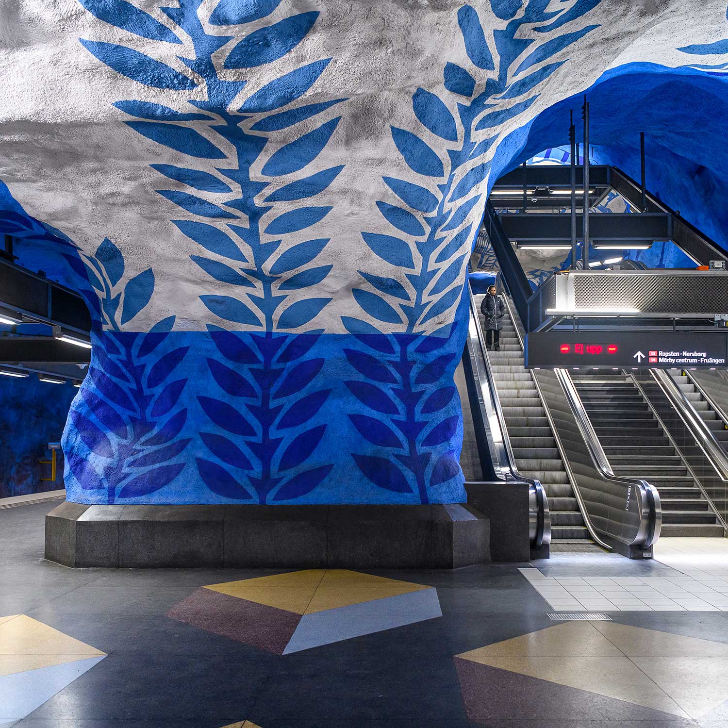 Transport Shots at T-Centralen Underground Station, Stockholm 220302wc850457-2
