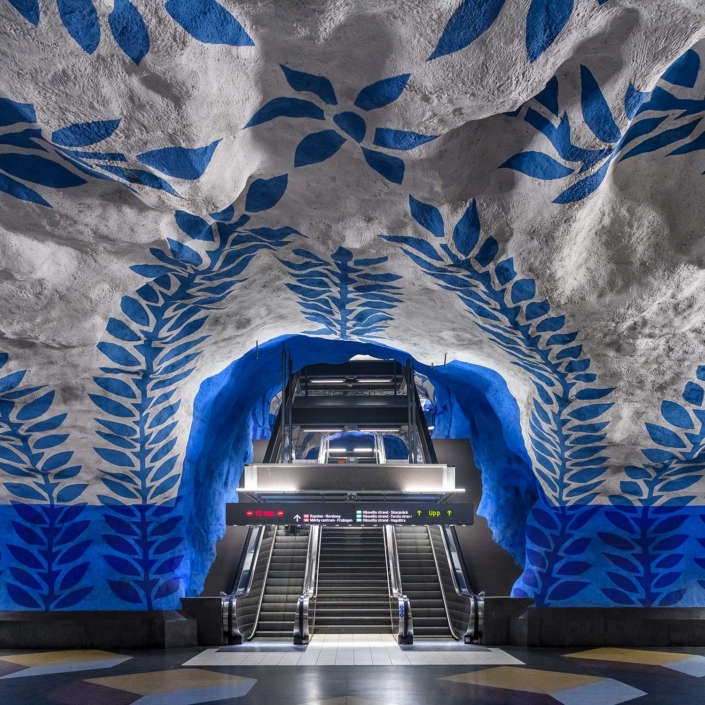 Transport Shots at T-Centralen Underground Station, Stockholm 220302wc850461-2