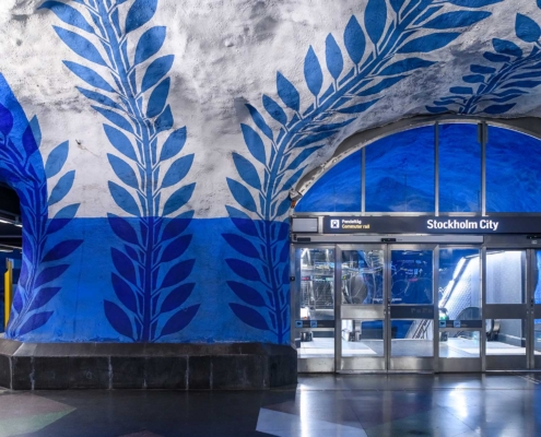 Transport Shots at T-Centralen Underground Station, Stockholm 220302wc850464-2
