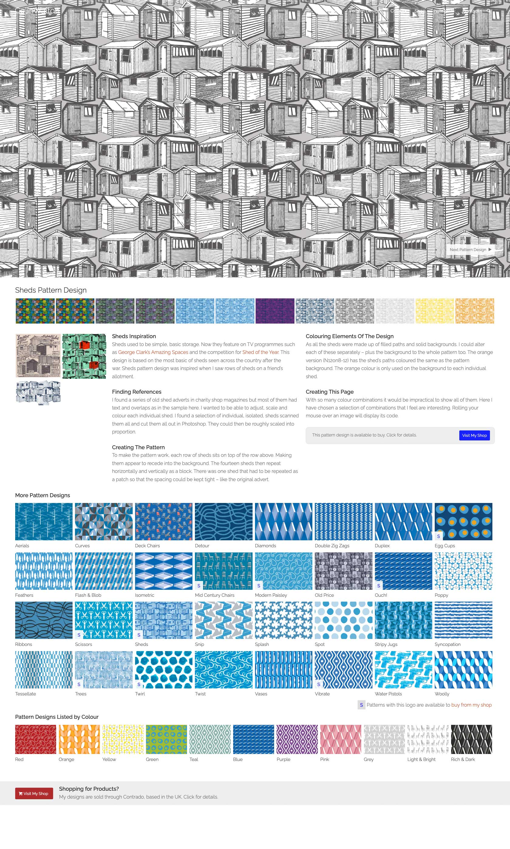 Colin Walton Pattern Designs Website Sheds-Grey
