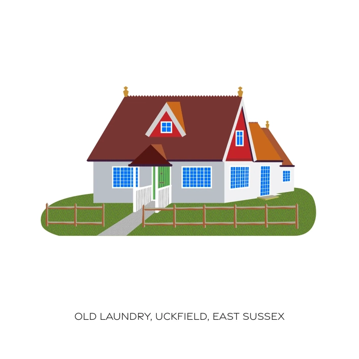 Old Laundry, Uckfield, East Sussex, illustration