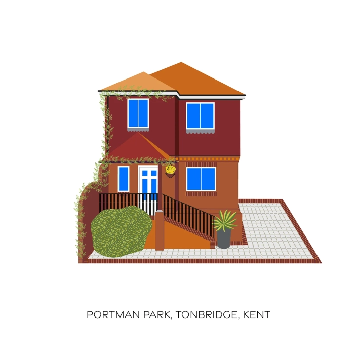 Portman Park, Tonbridge, Kent, illustration