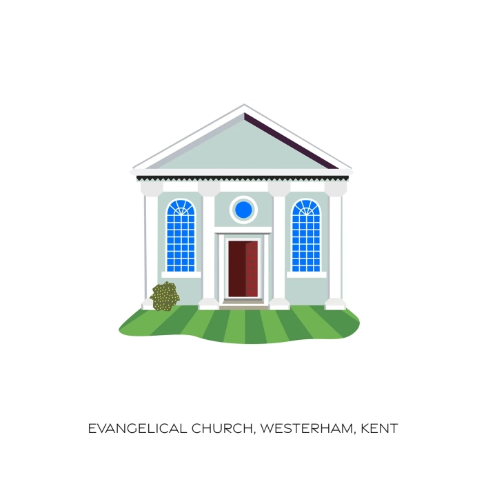 Westerham Church, Kent, illustration